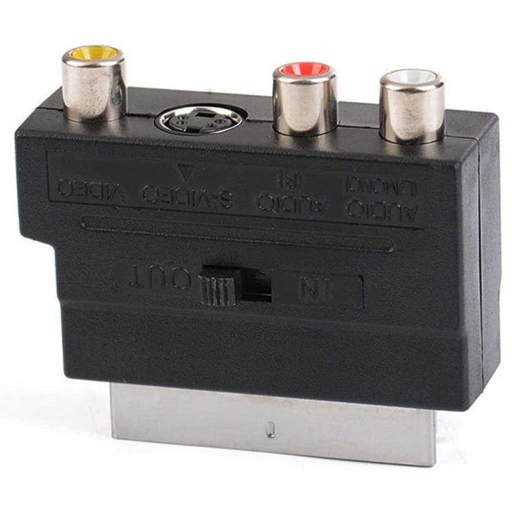Euroconector Macho a Hembra con Tomas AV Compuesto + S-Video, AV + S-Video Golden Port