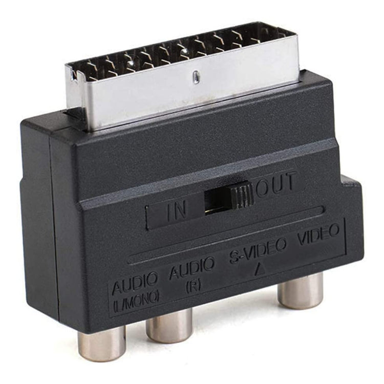 Euroconector Macho a Hembra con Tomas AV Compuesto + S-Video, AV + S-Video Golden Port