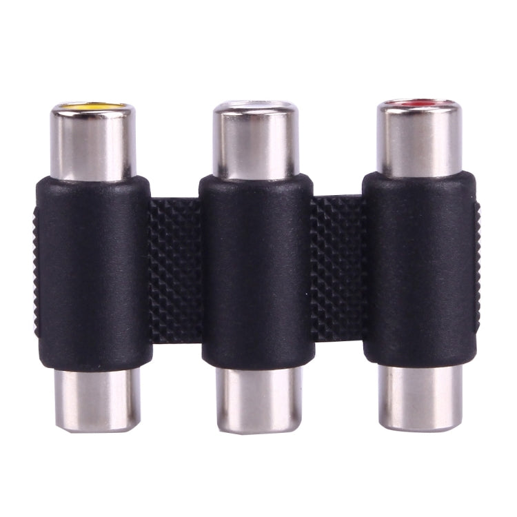 Adaptador acoplador de audio y vídeo AV 3 RCA hembra a hembra, 3 RCA AV Female to Female