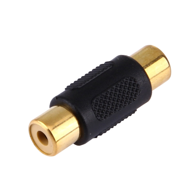 Conector RCA hembra dorado a conector RCA hembra dorado, RCA Female to Female (Gold-plated)