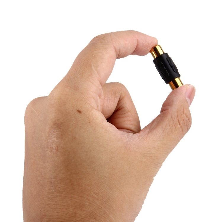 Conector RCA hembra dorado a conector RCA hembra dorado, RCA Female to Female (Gold-plated)