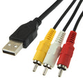 Cable USB a 3 x RCA macho, longitud: 1,5 m, USB to 3 RCA, Length: 1.5m
