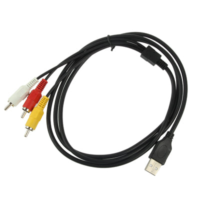 Cable USB a 3 x RCA macho, longitud: 1,5 m, USB to 3 RCA, Length: 1.5m