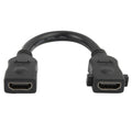 Cable HDMI hembra a hembra de 19 pines de 18 cm, HDMI Female, Length: 18cm