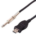Cable adaptador de Audio para grabación, enlace de bajo, guitarra, USB, PC, Guitar Bass Link Recording  Cable