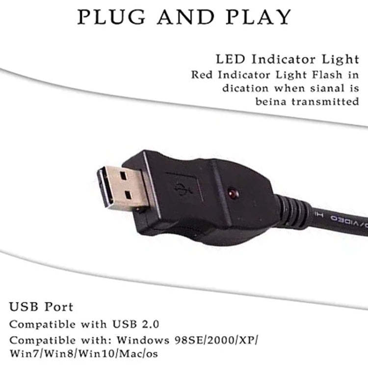 Cable adaptador de Audio para grabación, enlace de bajo, guitarra, USB, PC, Guitar Bass Link Recording  Cable