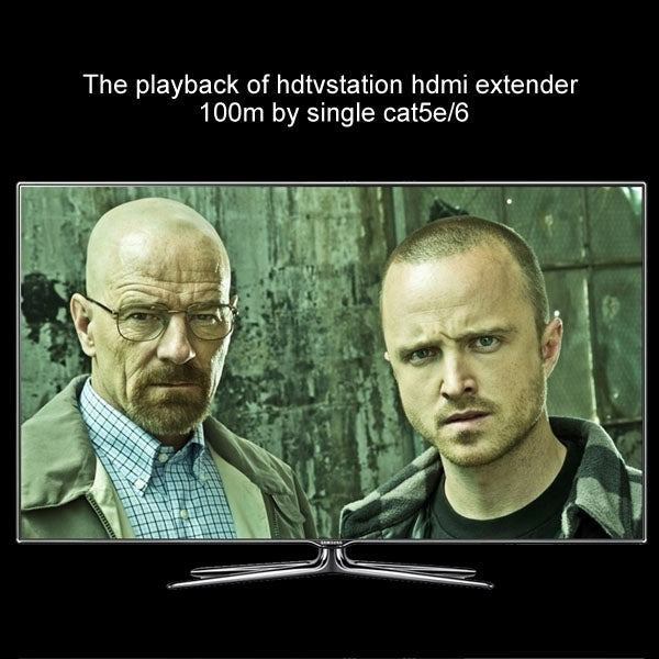 Extensor HDMI sobre un solo cable UTP CAT5e/6, Distancia de transmisión: 100 m, 100m