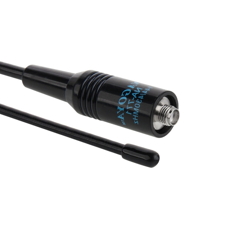NAGOYA NA-771 144/430MHz Antena de radio portátil SMA-F con látigo de resorte flexible de doble banda para walkie talkie, longitud de la antena: 38 cm