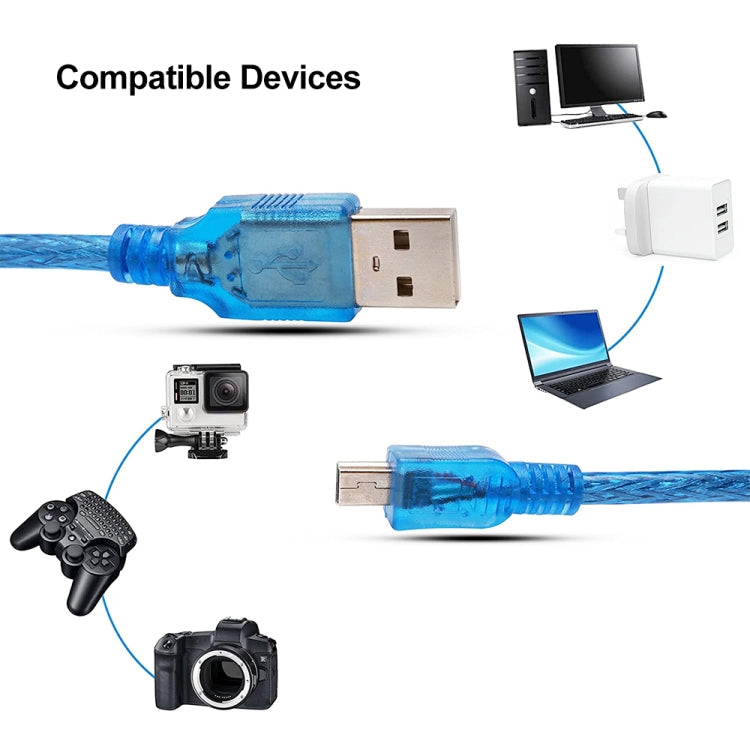 Cable adaptador USB 2.0 AM a mini USB macho, longitud: 30 cm, Mini USB