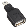 Adaptador Mini USB Macho a USB 2.0 Hembra con Función OTG, USB Female