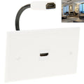 Panel de placa de pared de cable HDMI hembra a HDMI hembra, longitud del cable: 18,5 cm