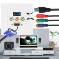 Enchufe hembra USB 3.0 + 3 enchufes RCA hembra + Panel de placa de pared con enchufe hembra VGA