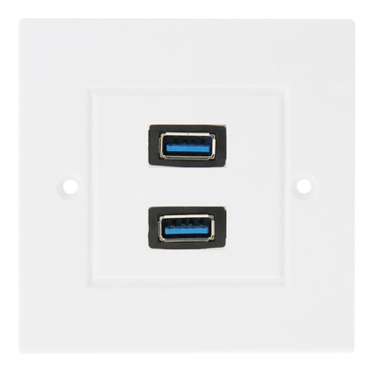 Panel de placa de pared con placa de cargador de pared para el hogar con enchufes hembra USB 3,0 duales, 2 Ports USB 3.0