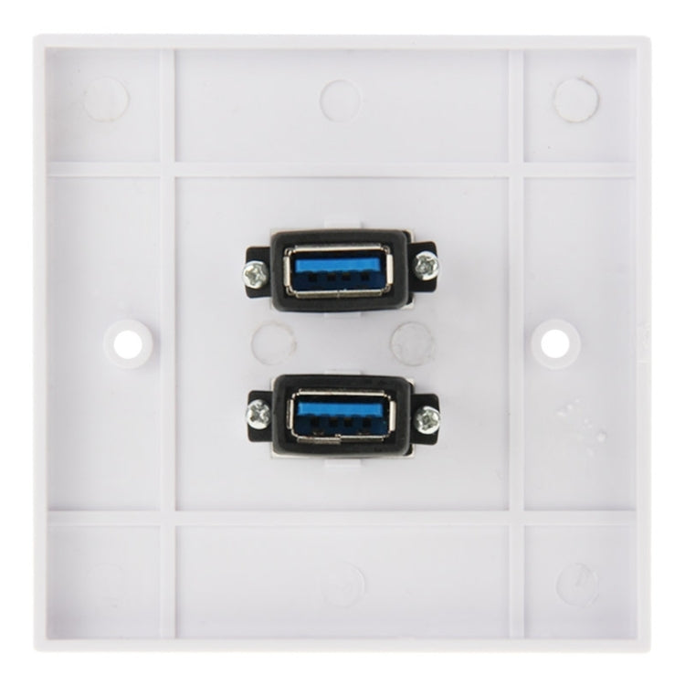 Panel de placa de pared con placa de cargador de pared para el hogar con enchufes hembra USB 3,0 duales, 2 Ports USB 3.0