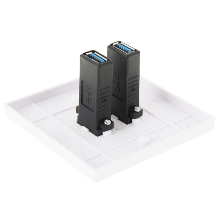 Panel de placa de pared con placa de cargador de pared para el hogar con enchufes hembra USB 3,0 duales, 2 Ports USB 3.0