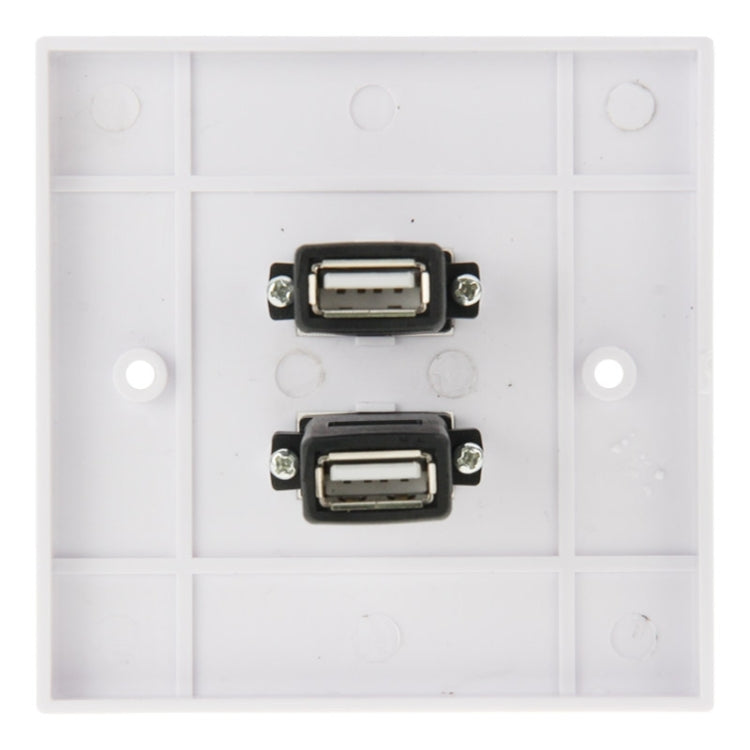 Panel de placa de pared con placa de cargador de pared para el hogar con enchufes hembra USB 2,0 duales, 2 Ports USB 2.0