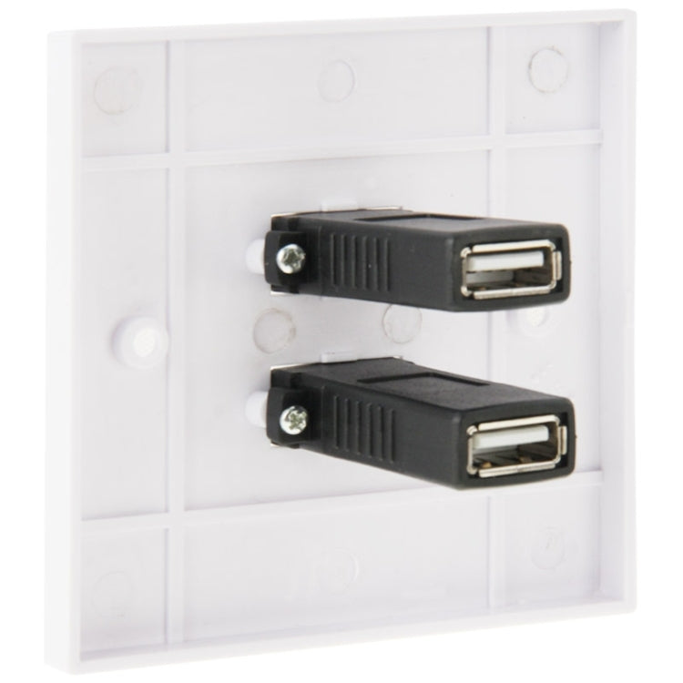 Panel de placa de pared con placa de cargador de pared para el hogar con enchufes hembra USB 2,0 duales, 2 Ports USB 2.0