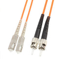 Puente de fibra óptica multimodo de doble núcleo SC-ST, longitud: 3 m, Dual-Core Multi Mode