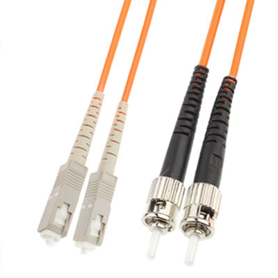 Puente de fibra óptica multimodo de doble núcleo SC-ST, longitud: 3 m, Dual-Core Multi Mode