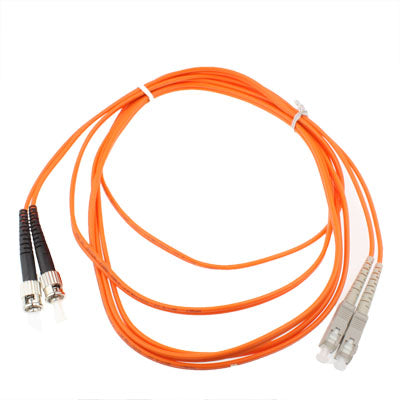 Puente de fibra óptica multimodo de doble núcleo SC-ST, longitud: 3 m, Dual-Core Multi Mode