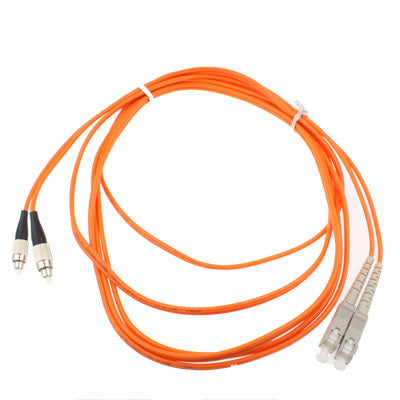 Puente de fibra óptica multimodo de doble núcleo SC-FC, longitud: 3 m, Dual-Core Multi Mode