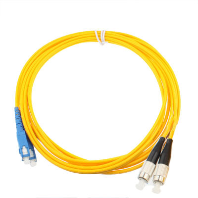 Puente de fibra óptica monomodo de doble núcleo SC-FC, longitud: 3 m, Dual-Core Single Mode