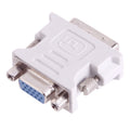 Convertidor adaptador de monitor de vídeo hembra DVI-I macho de doble enlace 24 + 5 a 15 pines VGA
