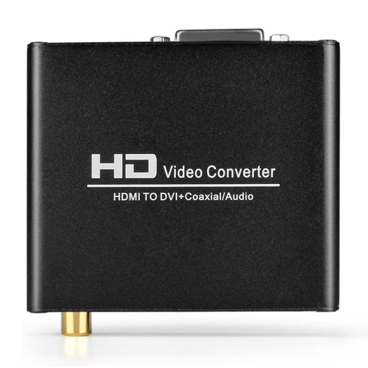 HDV-339 Full HD HDMI a DVI + Adaptador convertidor de audio estéreo analógico/coaxial digital