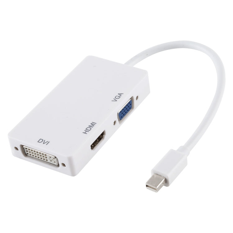 Convertidor adaptador 3 en 1 Mini DisplayPort macho a HDMI + VGA + DVI hembra para Mac Book Pro Air, longitud del cable: 18 cm, Mini DP to HDMI+VGA+DVI (Good)
