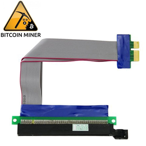 Cable de extensión flexible del adaptador de tarjeta vertical PCI-E Express 16X a 1X, 16X to 1X Length: 15cm