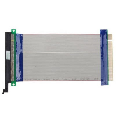Extensor de tarjeta vertical PCI Express 16X Adaptador de cinta de cable de extensión flexible, longitud del cable: 15 cm, 16X Length: 15cm