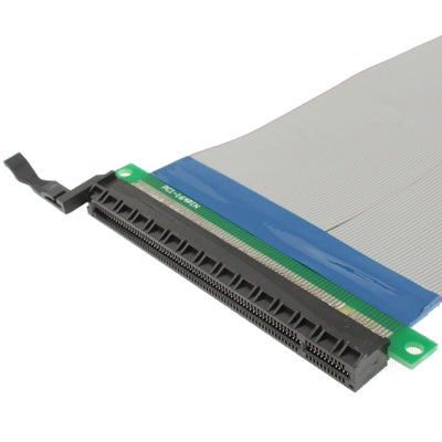 Extensor de tarjeta vertical PCI Express 16X Adaptador de cinta de cable de extensión flexible, longitud del cable: 15 cm, 16X Length: 15cm