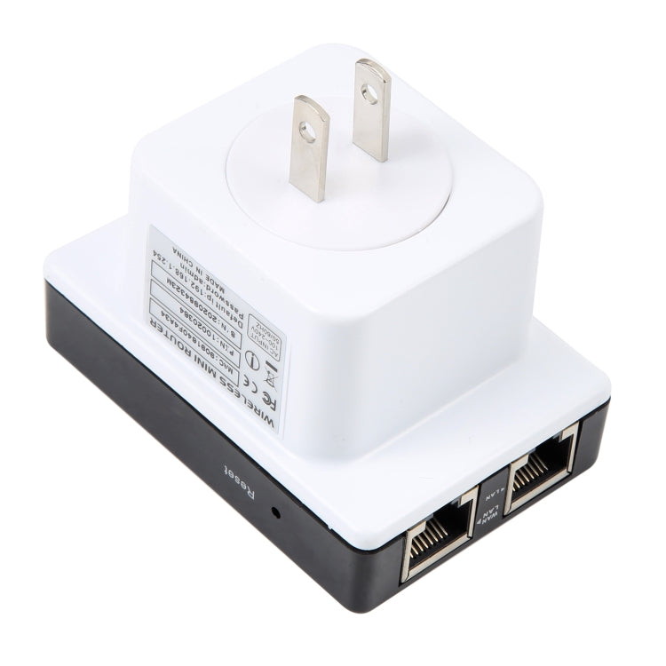 Mini enrutador inalámbrico N de 300Mbps, compatible con modos de funcionamiento AP/cliente/enrutador/puente/repetidor, entrega aleatoria de señales, EU Plug, US Plug