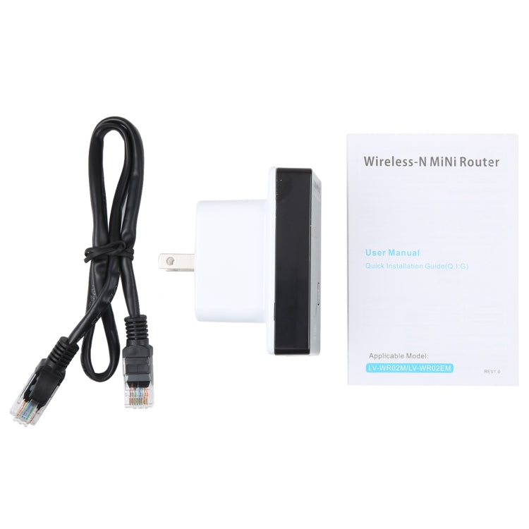 Mini enrutador inalámbrico N de 300Mbps, compatible con modos de funcionamiento AP/cliente/enrutador/puente/repetidor, entrega aleatoria de señales, EU Plug, US Plug