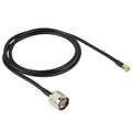 Cable convertidor N macho a RP-SMA, longitud: 100 cm (negro), 1m N Male to RP-SMA