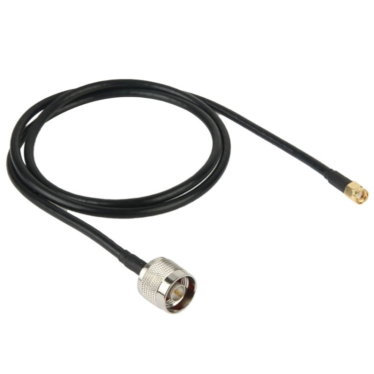 Cable convertidor N macho a RP-SMA, longitud: 100 cm (negro), 1m N Male to RP-SMA