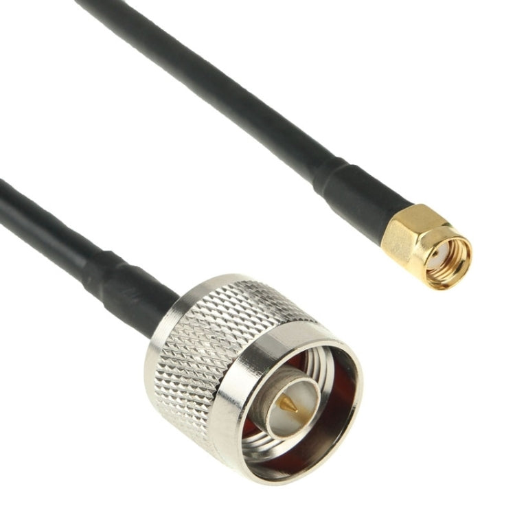 Cable convertidor N macho a RP-SMA, longitud: 50 cm (negro), 50cm N Male to RP-SMA