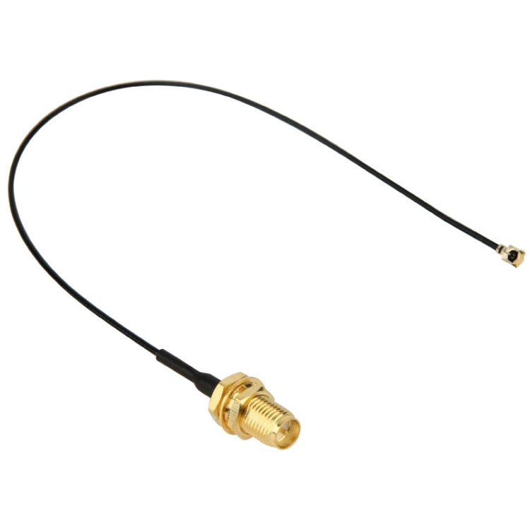 Pigtail hembra U.fl/IPX a RP SMA para red Wifi, longitud del cable: 18 cm, 18cm RP-SMA Female Black
