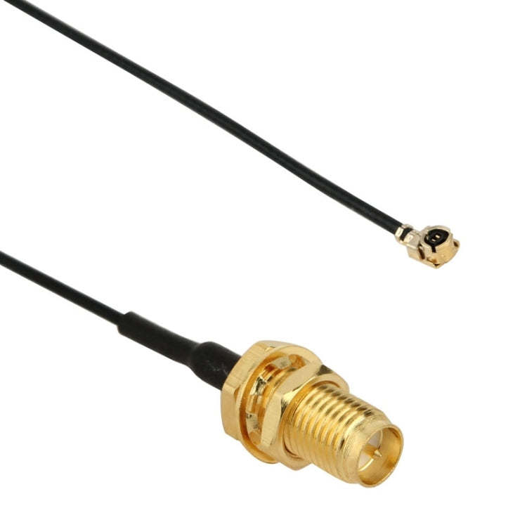 Pigtail hembra U.fl/IPX a RP SMA para red Wifi, longitud del cable: 18 cm, 18cm RP-SMA Female Black