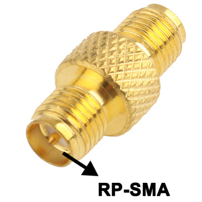 Adaptador RP-SMA a RP-SMA (chapado en oro), RP-SMA to RP-SMA