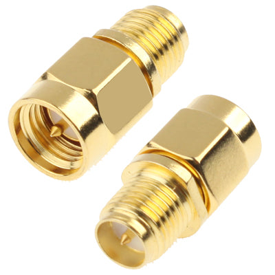 Adaptador SMA macho a RP-SMA hembra (chapado en oro), SMA Male to RP-SMA Female