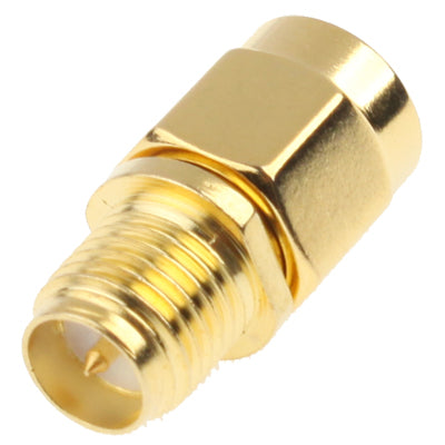 Adaptador SMA macho a RP-SMA hembra (chapado en oro), SMA Male to RP-SMA Female