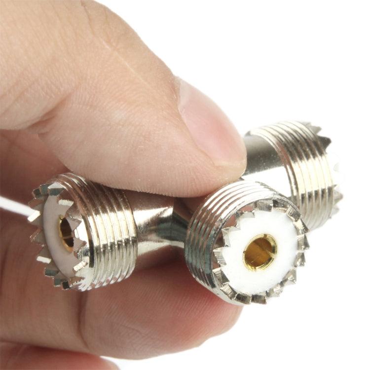 Adaptador UHF hembra a 2 x UHF hembra, UHF Female