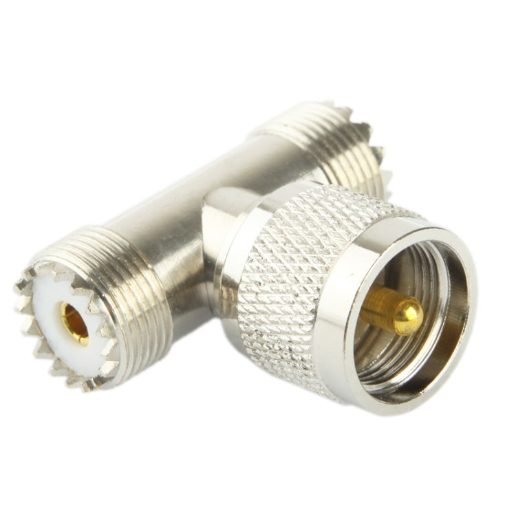 Adaptador UHF macho a 2 x UHF hembra, UHF Male