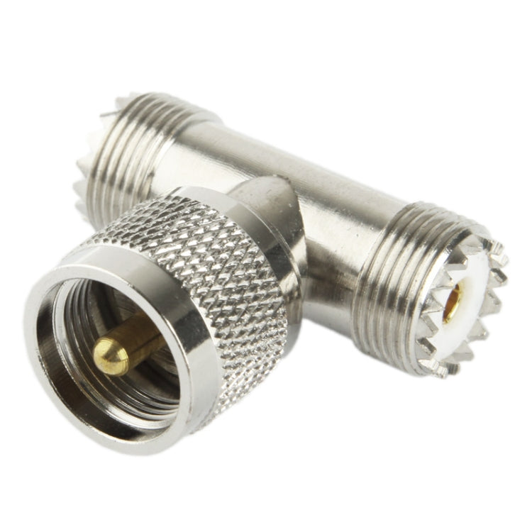 Adaptador UHF macho a 2 x UHF hembra, UHF Male