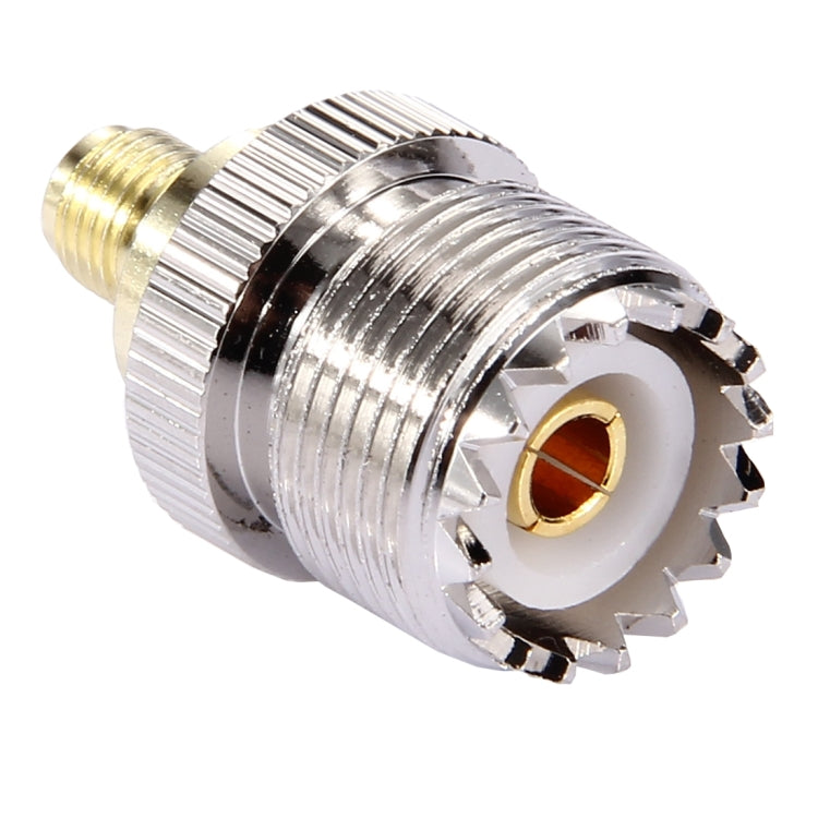 Adaptador coaxial SMA hembra a UHF hembra, SMA Female to UHF Female