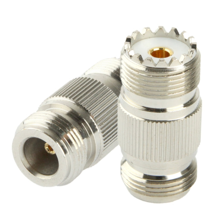Adaptador Coaxial RF N Hembra a UHF Hembra, RF N Female to UHF Female