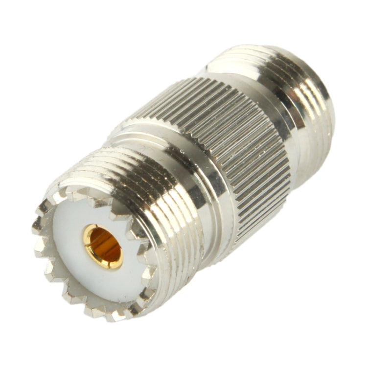 Adaptador Coaxial RF N Hembra a UHF Hembra, RF N Female to UHF Female