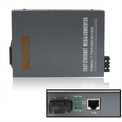 Transceptor óptico adaptable Gigabit multimodo 10/100/1000M, 10/100/1000M Multimode Optical Transceiver