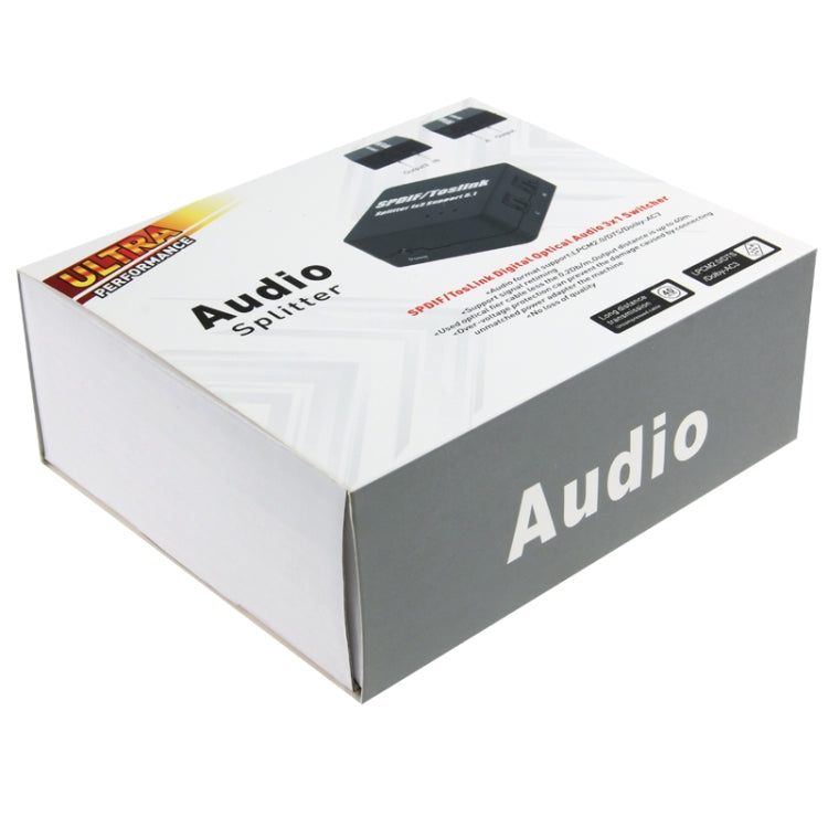 Adaptador de corriente SPDIF/TOSLINK, amplificador divisor de Audio óptico Digital, 1x3, compatible con 5,1, Supports 5.1